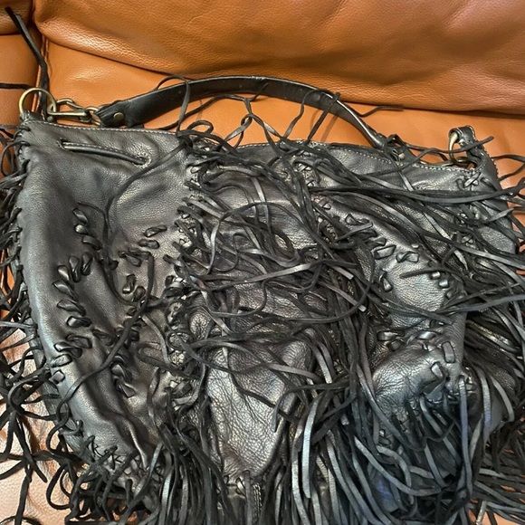 All Saints Handbags - All Saints Bonita Bag… black fringe …